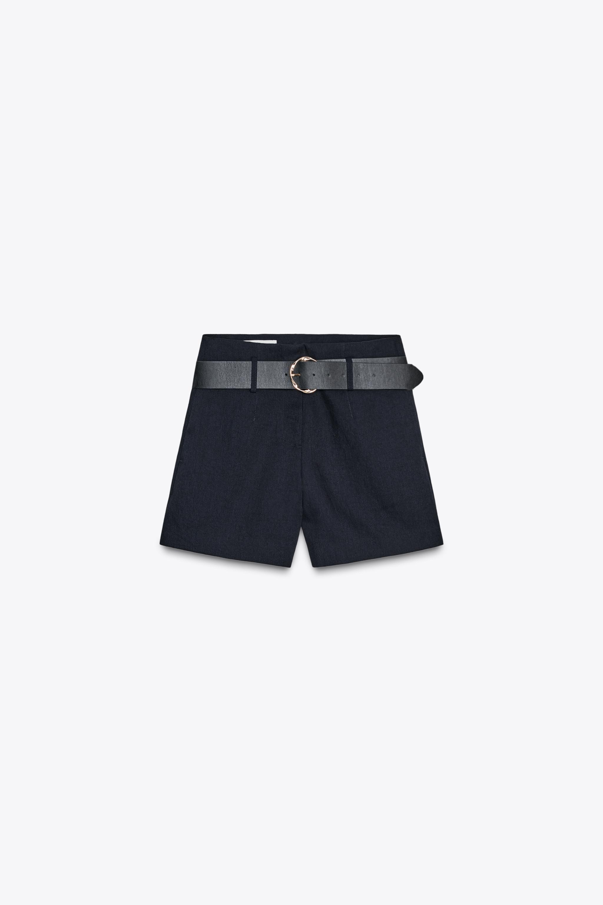 BELTED SHORTS