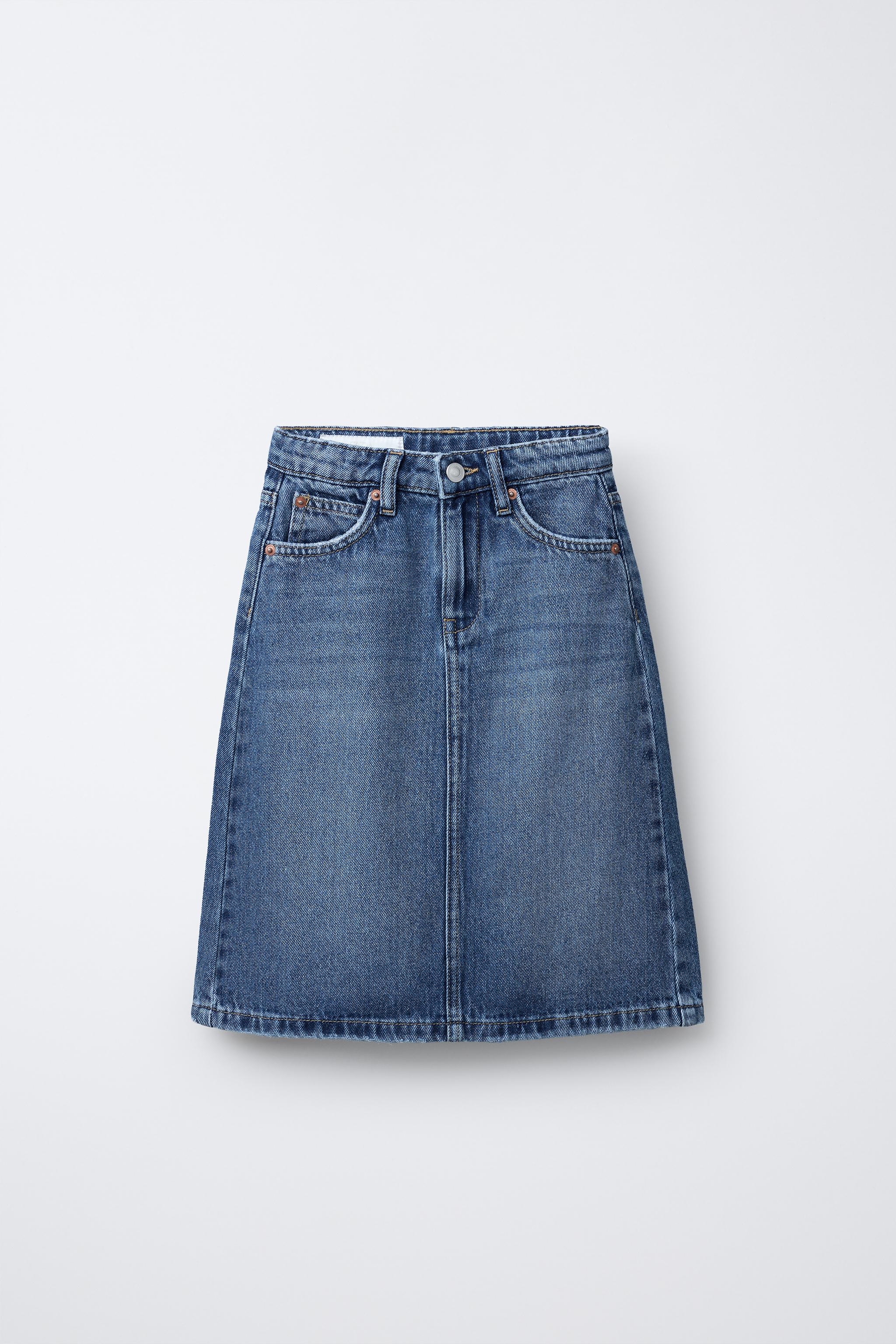 DENIM MIDI SKIRT
