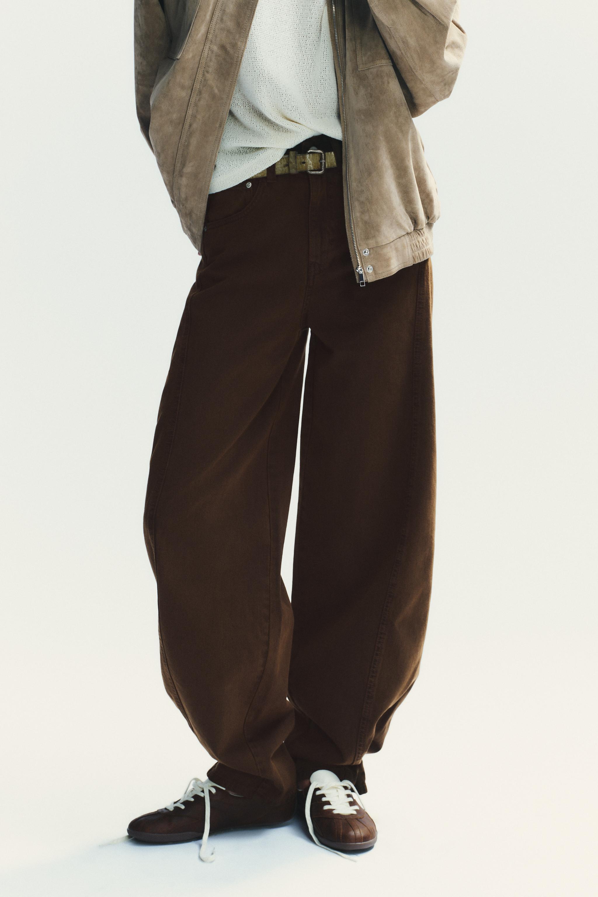 TRF MID-RISE BAGGY BALLOON JEANS
