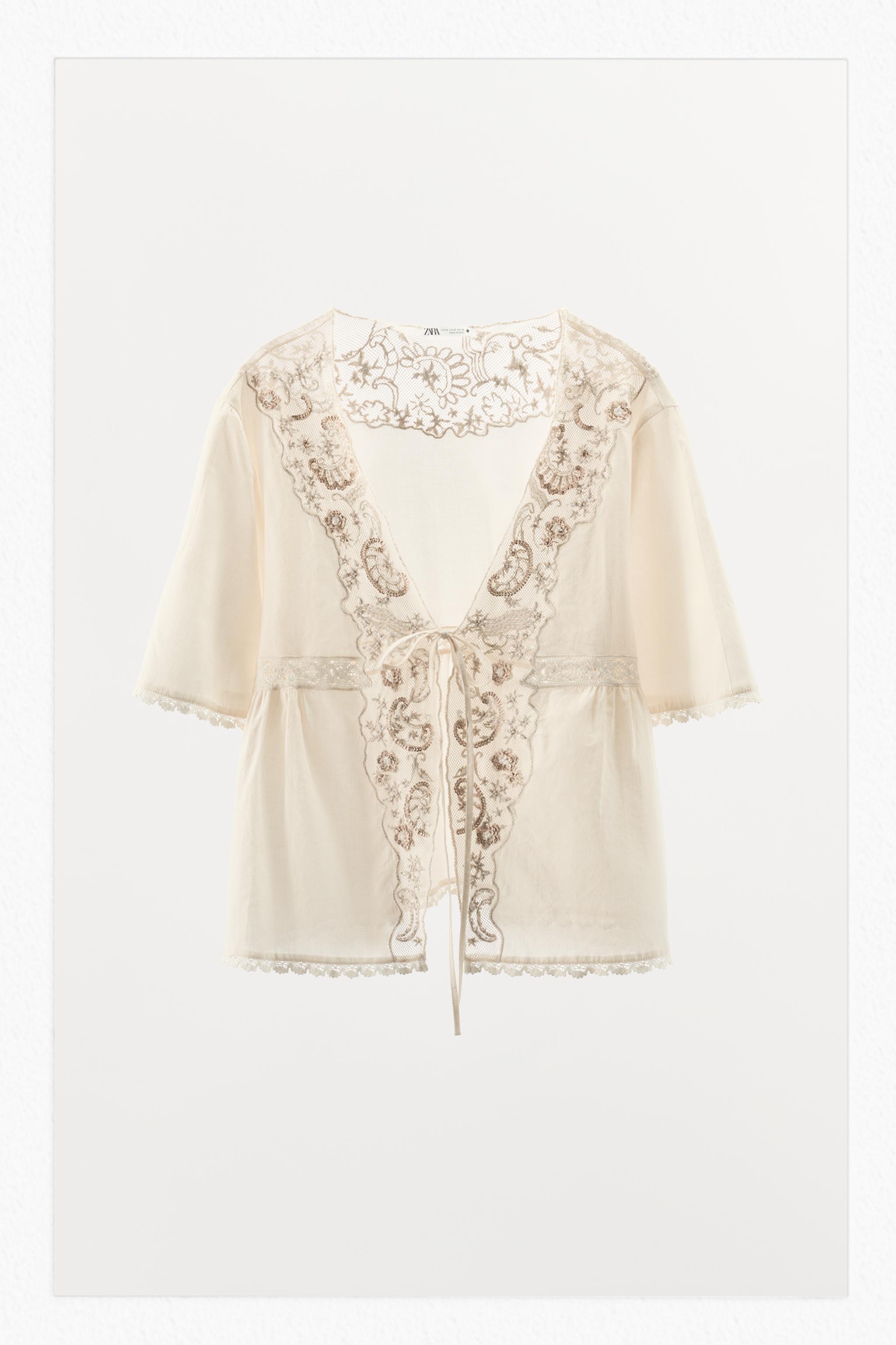 LIMITED EDITION EMBROIDERED BEADED TOP