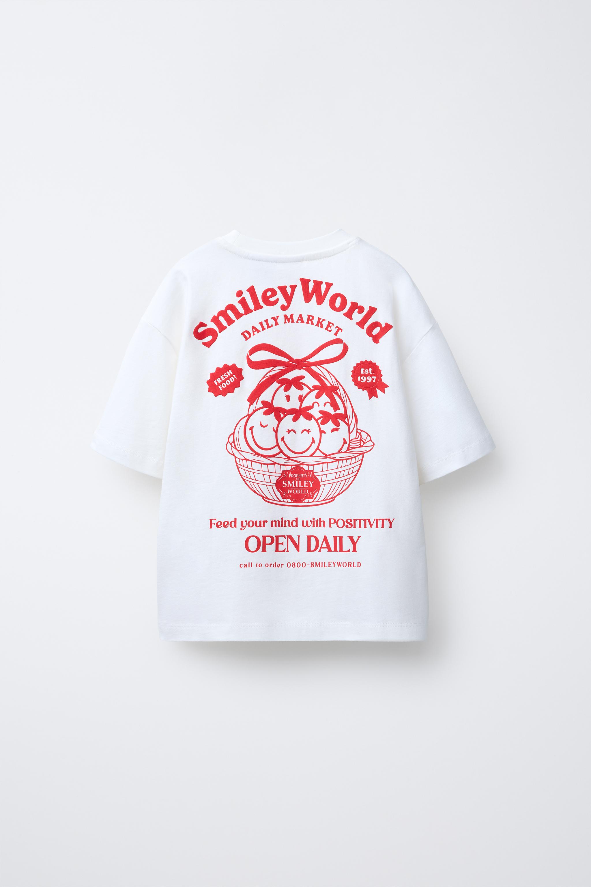 SMILEYWORLD ® PRINT AND PATCH T-SHIRT