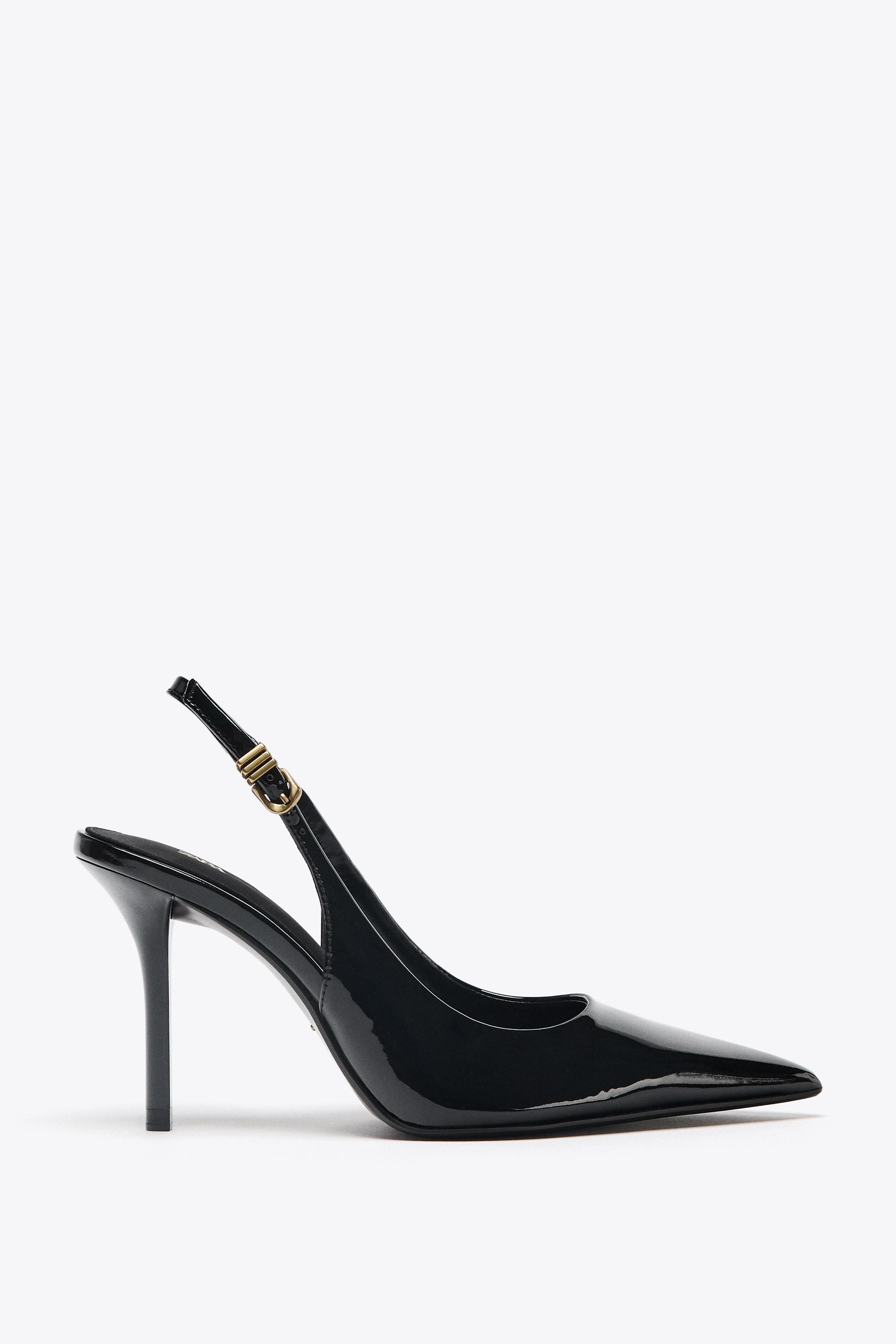 METAL BUCKLE HEELS