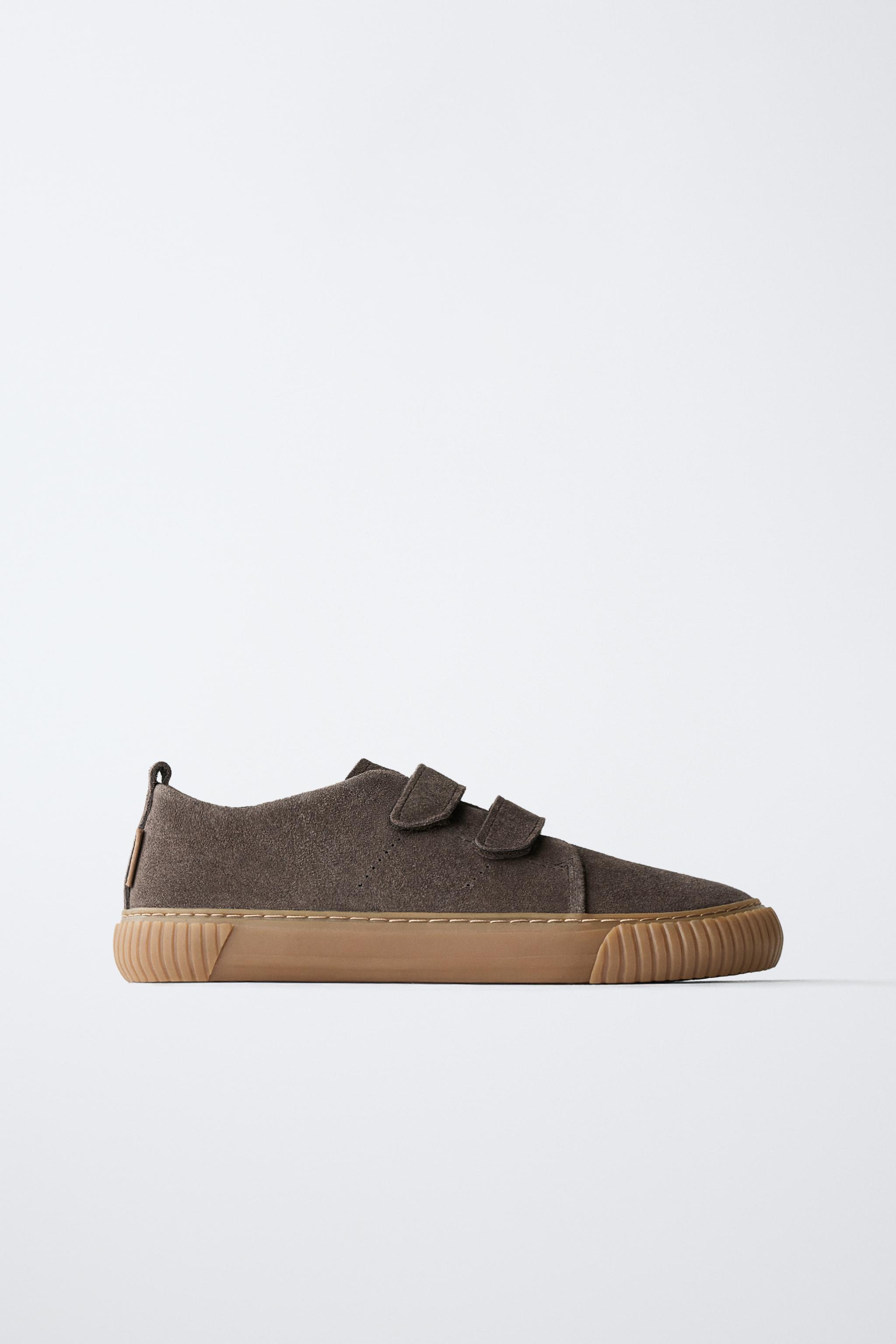 BAREFOOT SPLIT LEATHER SNEAKERS