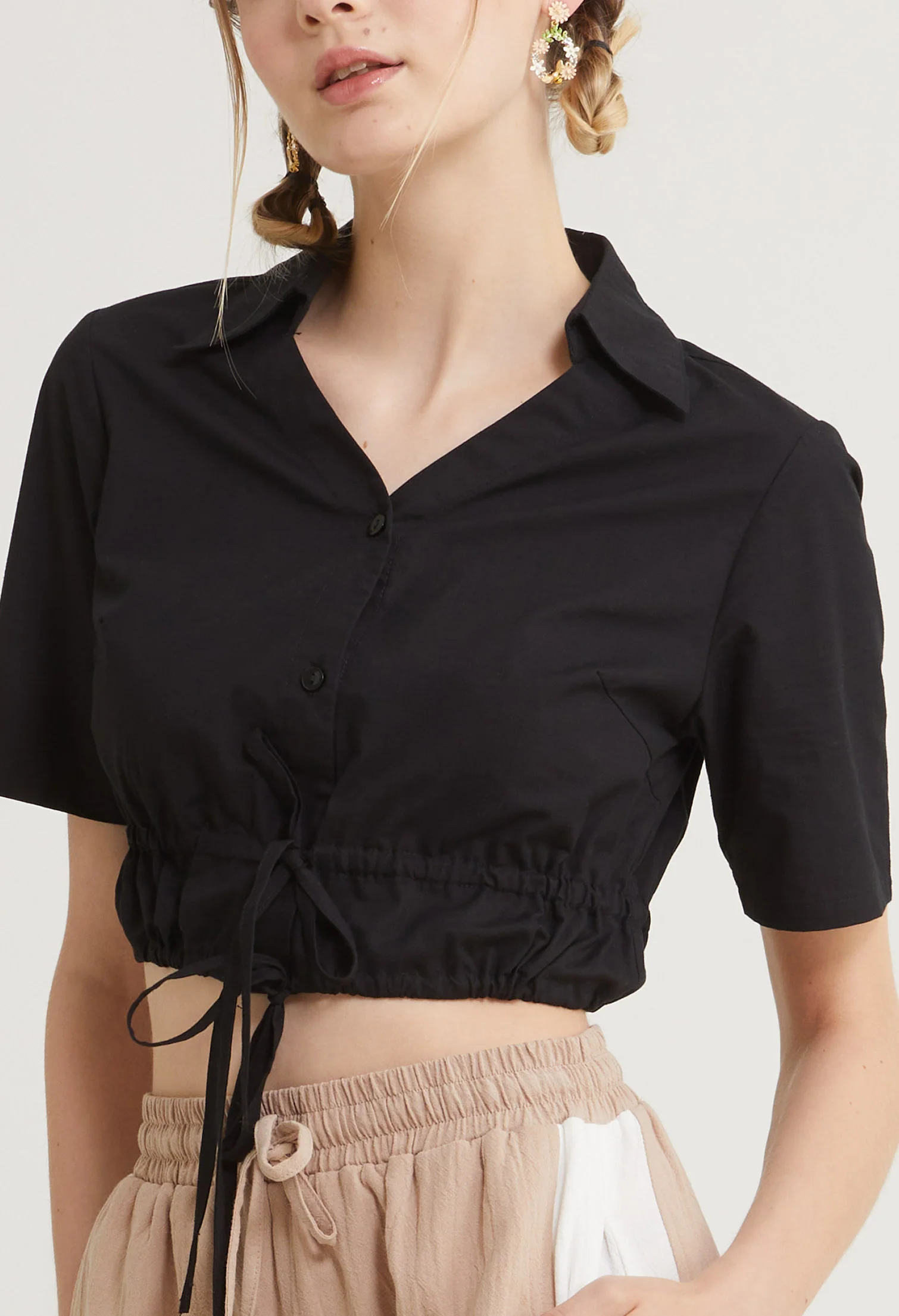 Leilani Knot Short Sleeves Top
