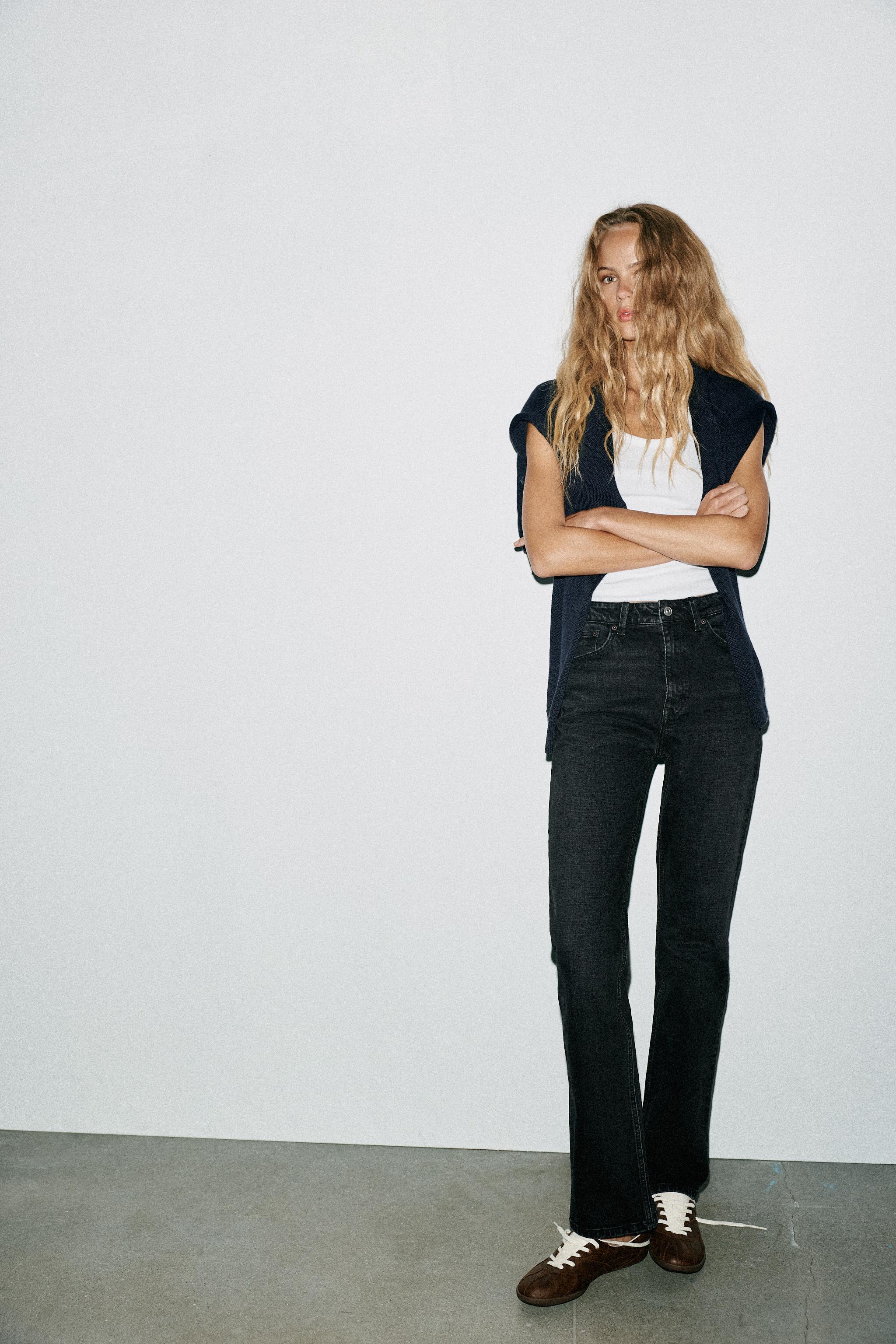 TRF HIGH WAIST STRAIGHT LEG JEANS
