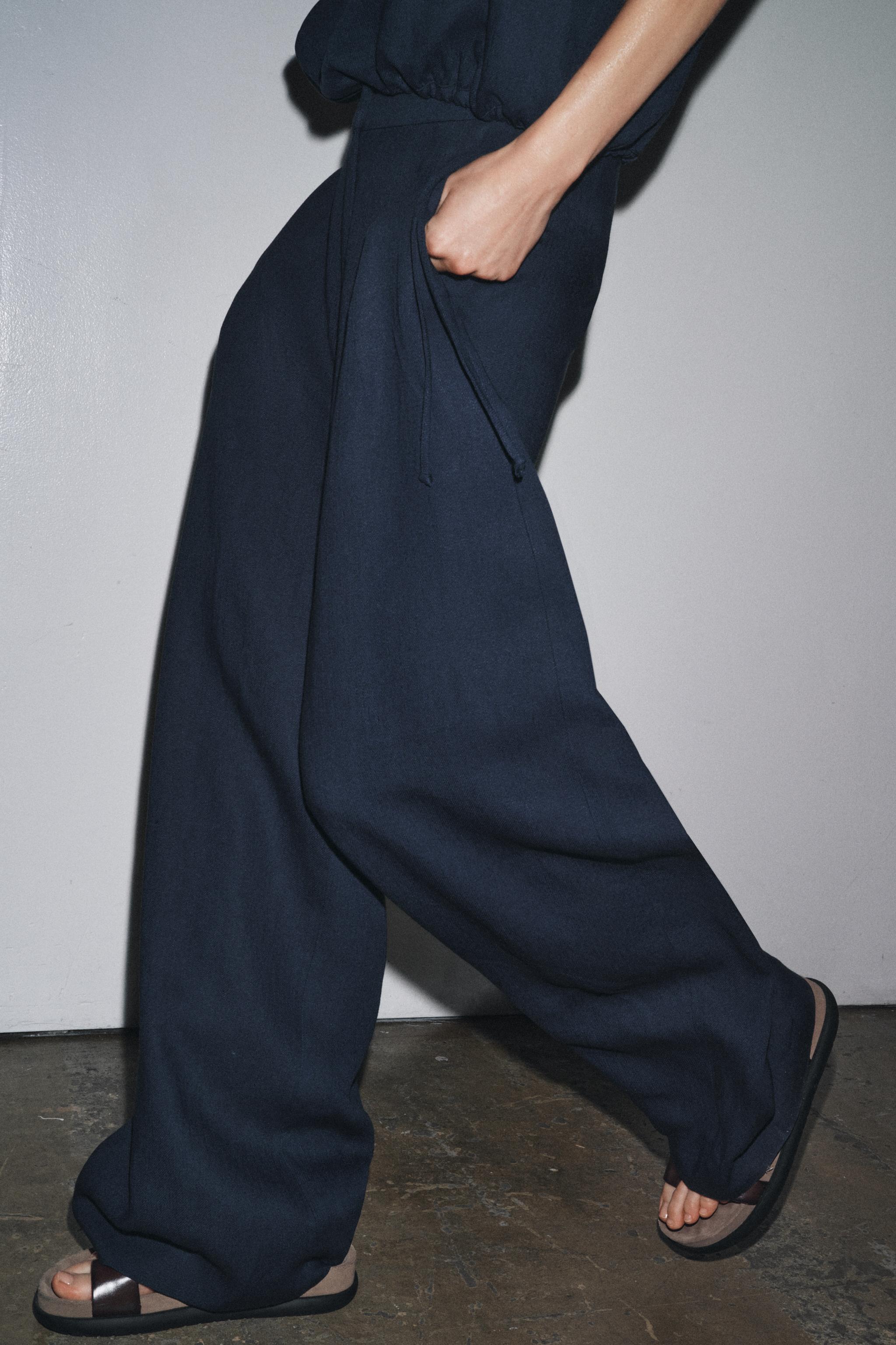ZW COLLECTION LINEN BALLOON PANTS
