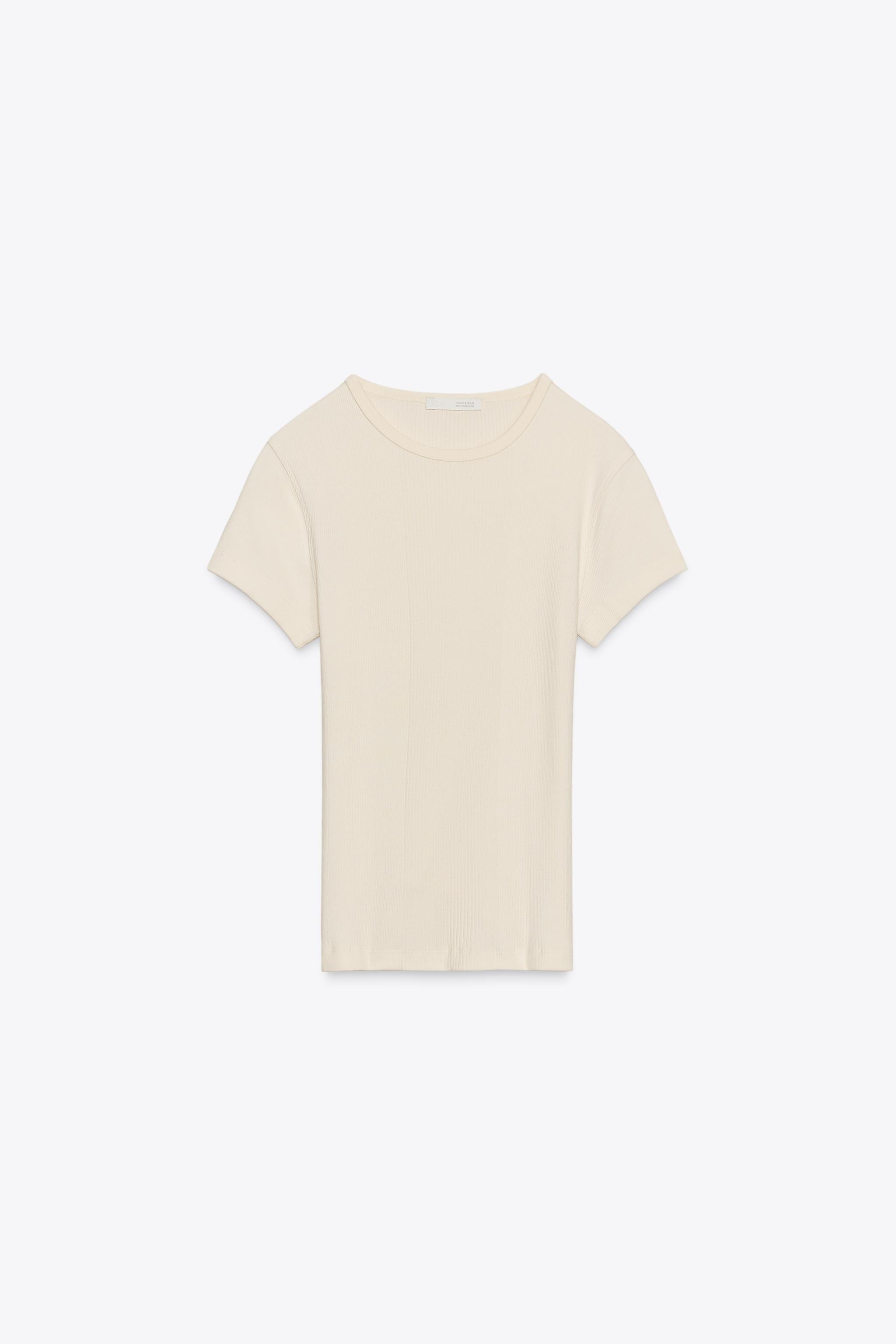 RIBBED SHORT SLEEVE T-SHIRT