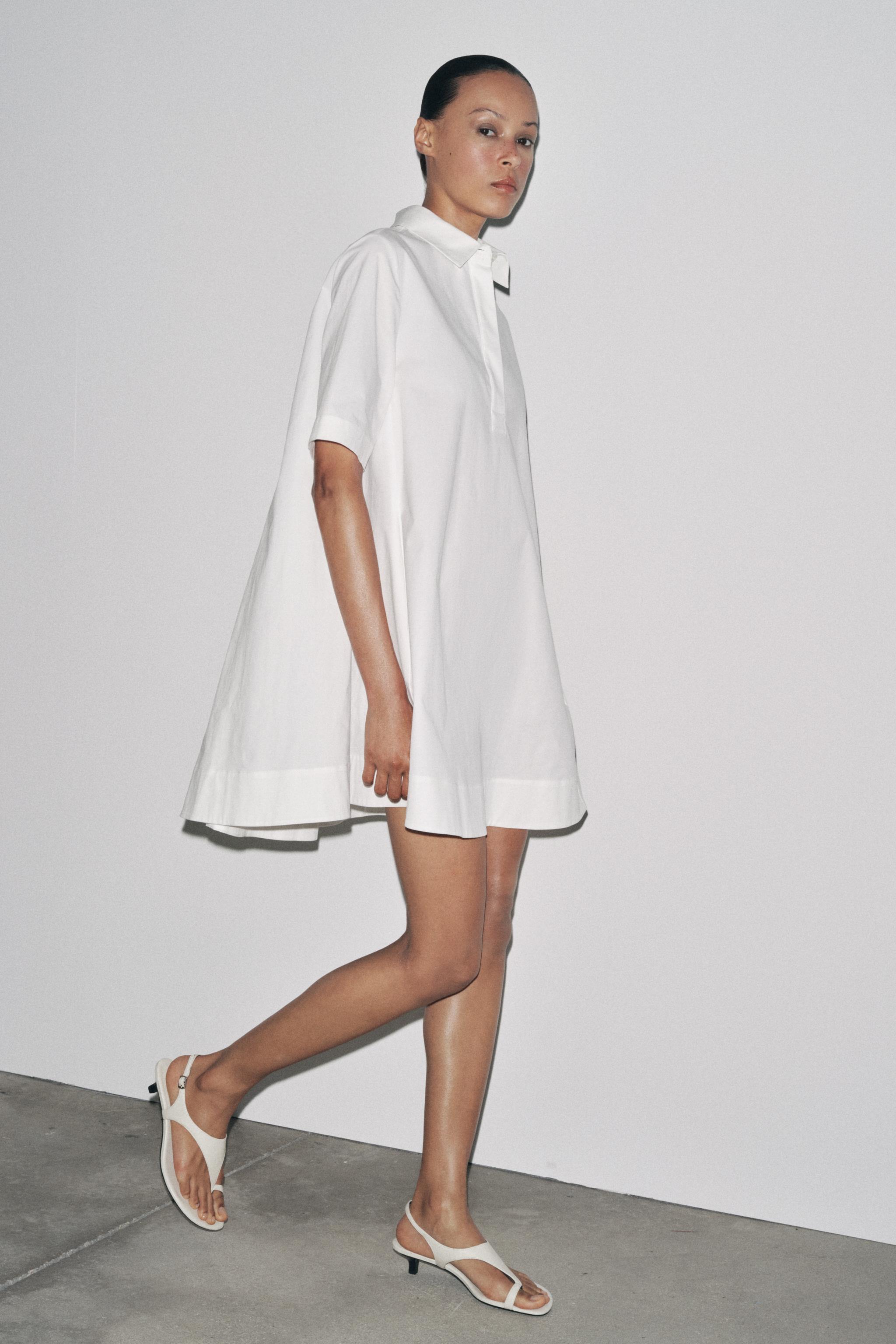 ZW COLLECTION POPLIN SHORT DRESS