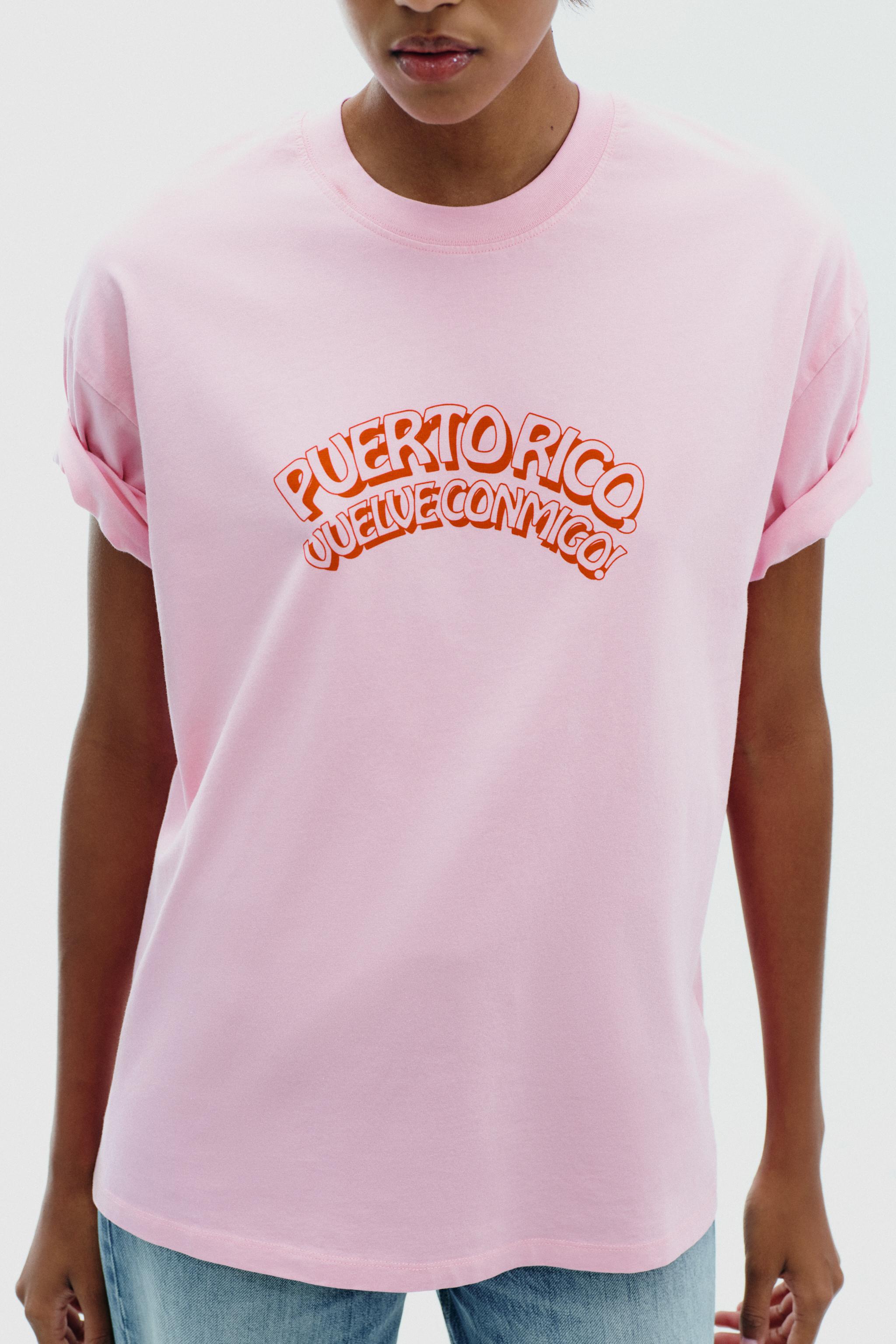 WASHED EFFECT PRINTED T-SHIRT