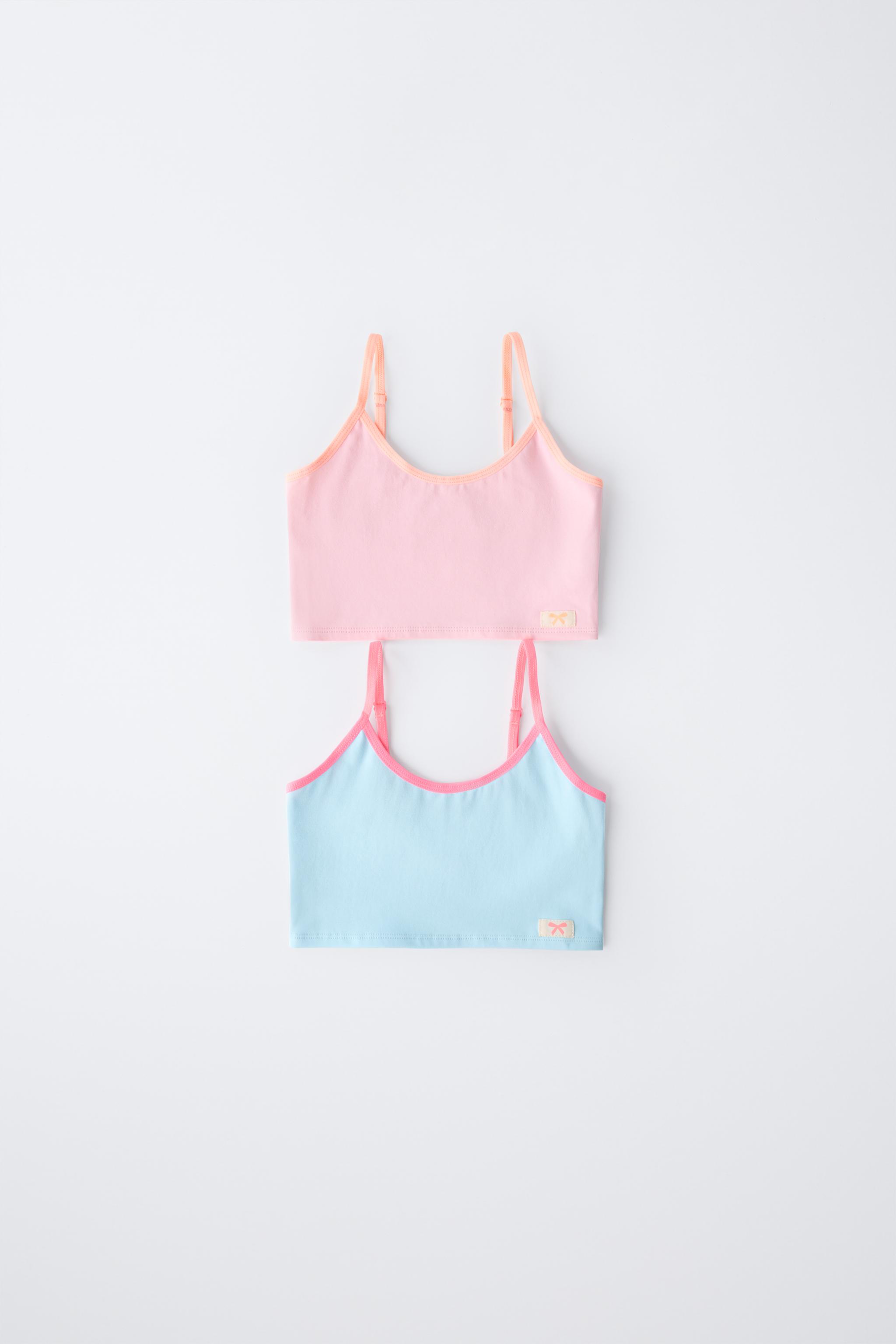 AGES 9-14/ TWO-PACK OF NEON TRIM TOPS