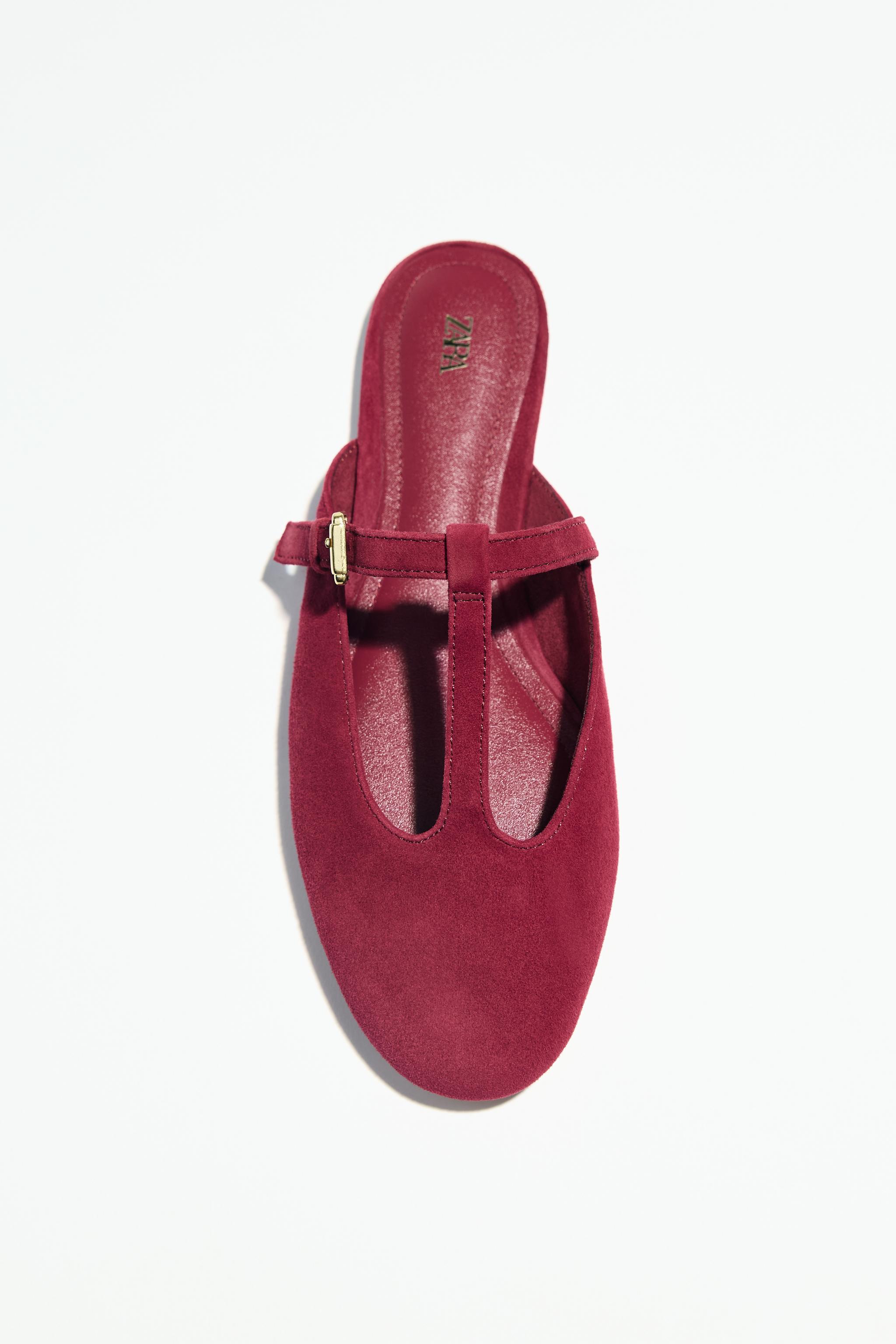 SUEDE STRAP SLINGBACKS