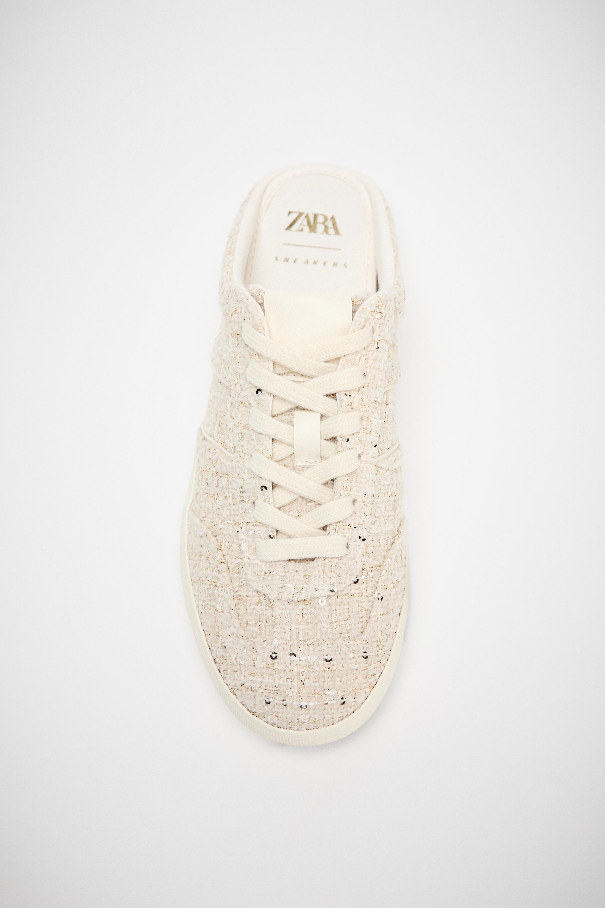 FABRIC COLLAPSIBLE HEEL SNEAKERS