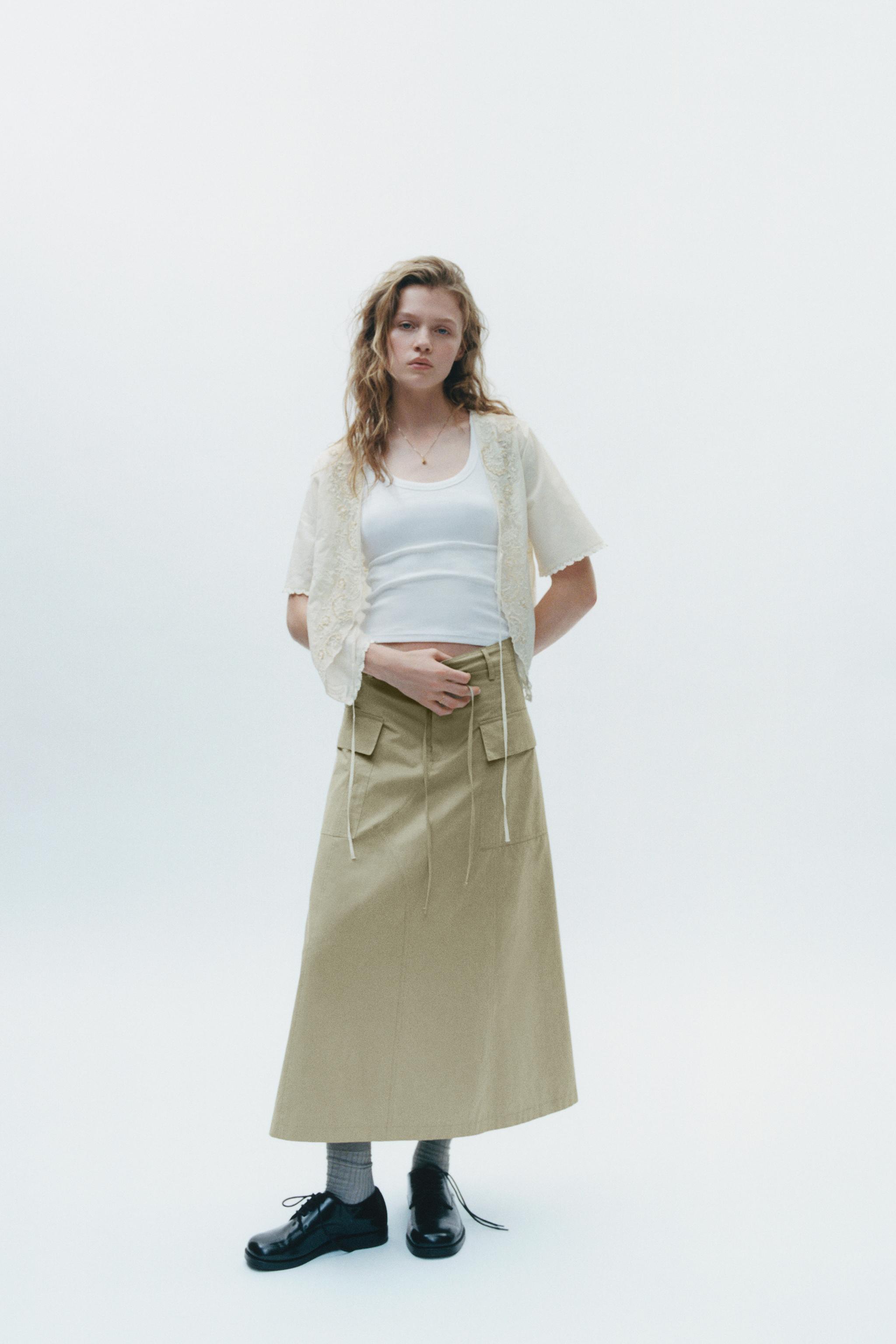 CARGO MIDI SKIRT