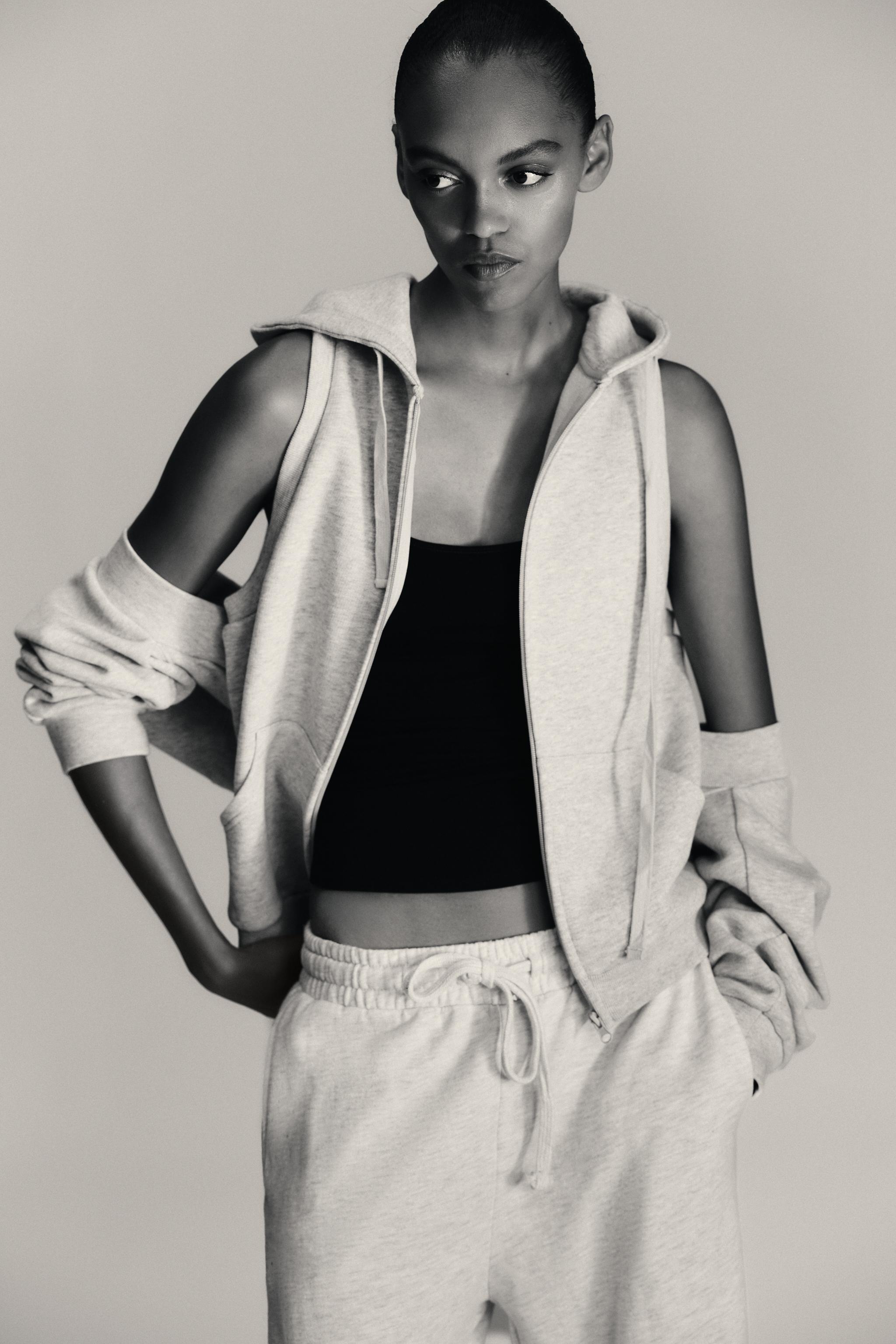 HOODED PLUSH VEST