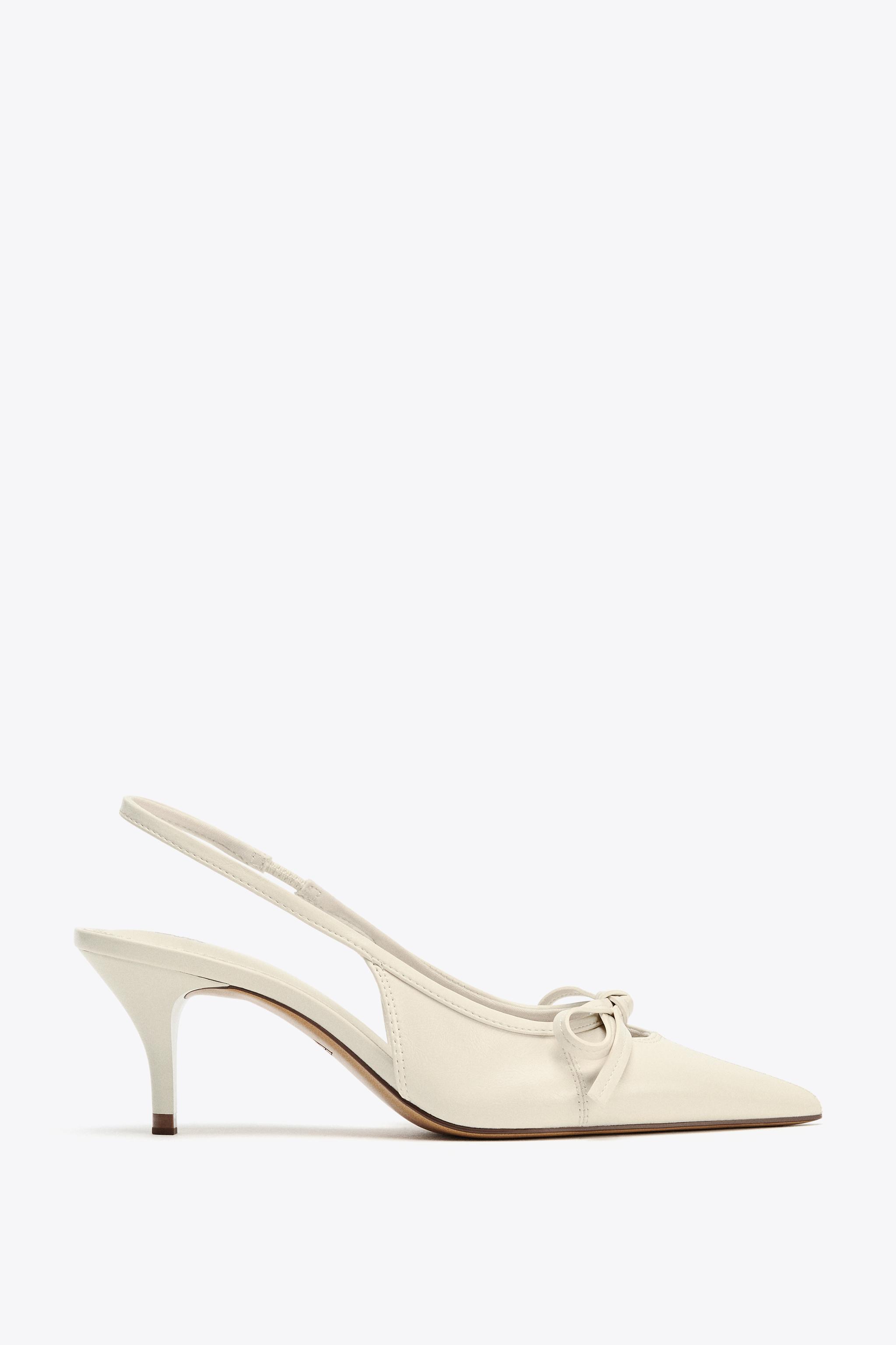 BOW SLINGBACK SHOES